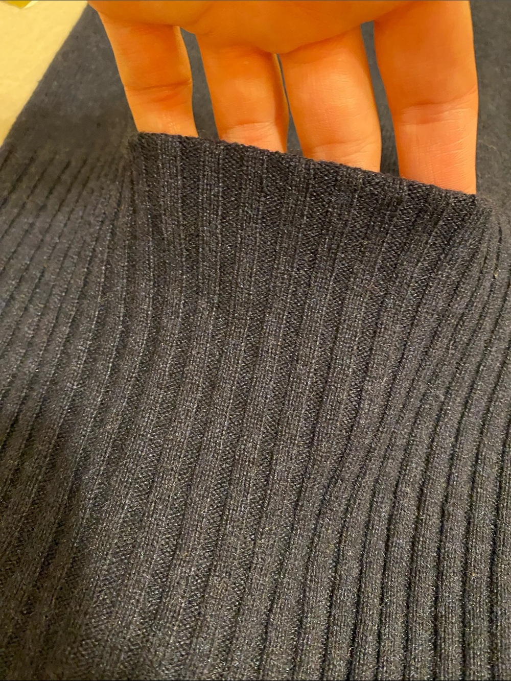 ACROBAT SILK CASHMERE Dark Navy Open-Front Cardigan Sweater. Size XS - Picture 7 of 8